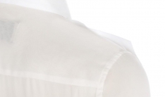 Рубашки White Contrast Block Front Shirt  - 2